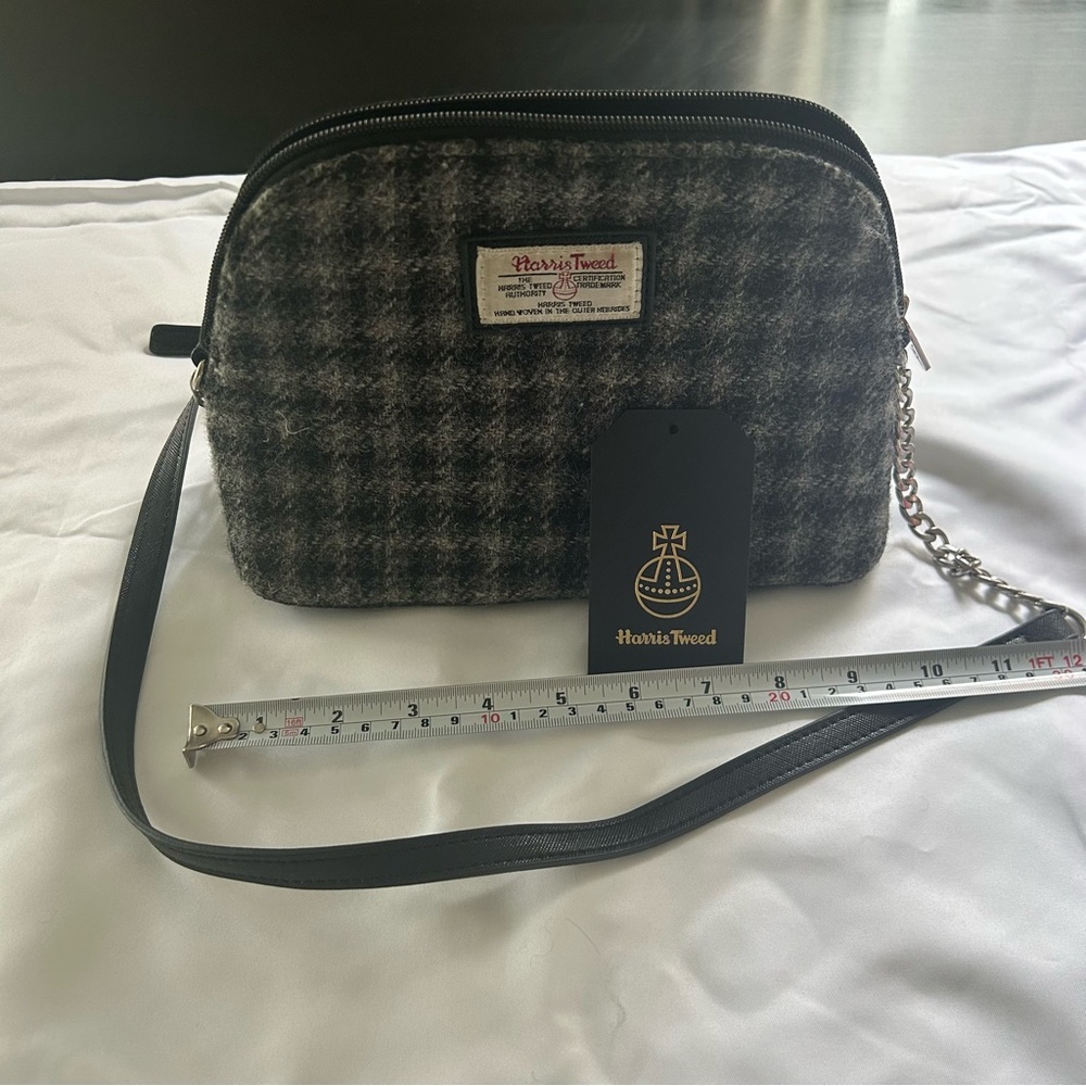 Harris Tweed Gray Crossbody Bag